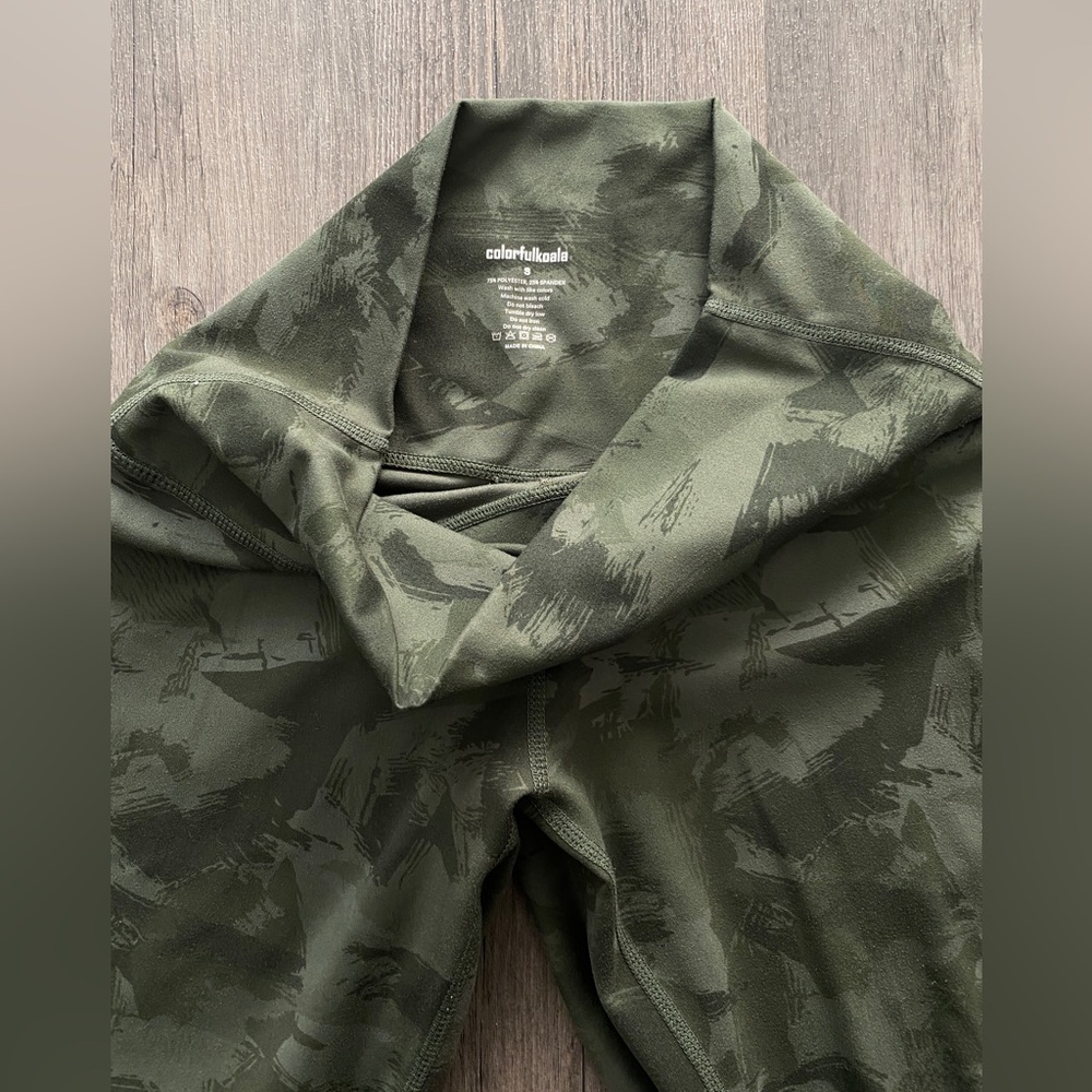 Colorfulkoala Splinter Camo - Brushed Soft High Waisted - Picture 4 of 8